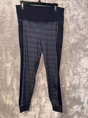 Mono B APH6191 Striped Athletic Leggings Size L